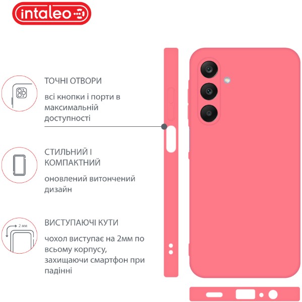 Фото - Чехол для смартфона Intaleo Silicone Case for Samsung Galaxy A25 Pink (1283126600128)