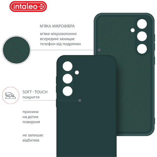 Фото - Чохол для смартфону Intaleo Silicone Case for Samsung Galaxy A35 Dark Green (1283126600210)