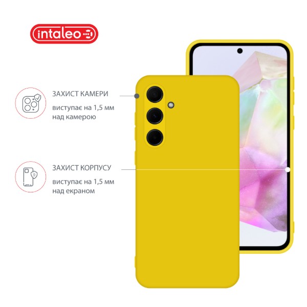 Фото - Чехол для смартфона Intaleo Silicone Case for Samsung Galaxy A35 Yellow (1283126600173)