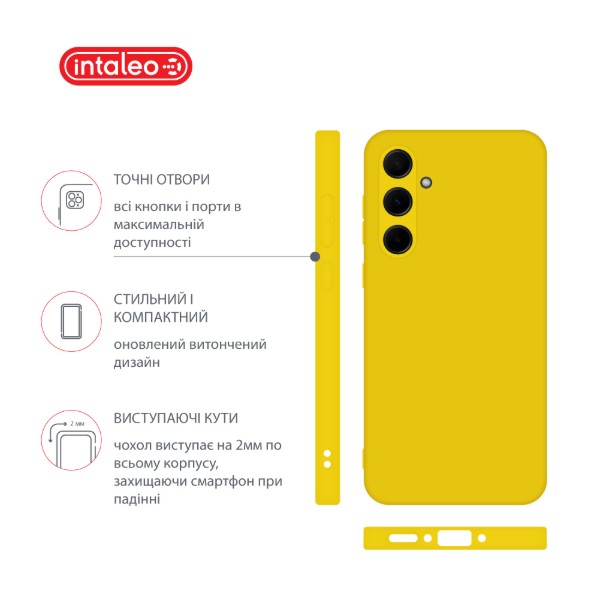Фото - Чехол для смартфона Intaleo Silicone Case for Samsung Galaxy A35 Yellow (1283126600173)