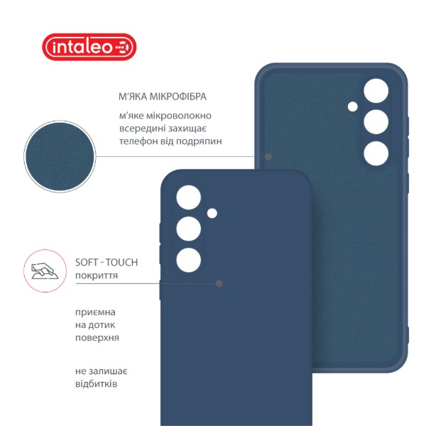 Фото - Чехол для смартфона Intaleo Silicone Case for Samsung Galaxy A55 Blue (1283126600289)