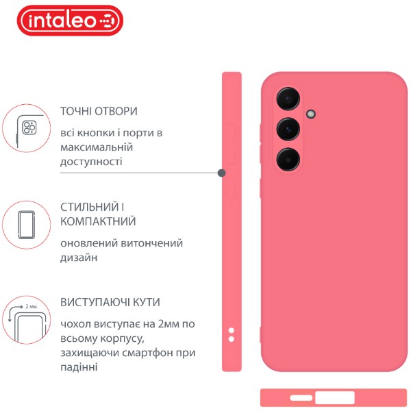 Фото - Чехол для смартфона Intaleo Silicone Case for Samsung Galaxy A55 Pink (1283126600265)