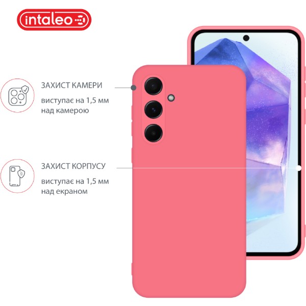 Фото - Чехол для смартфона Intaleo Silicone Case for Samsung Galaxy A55 Pink (1283126600265)