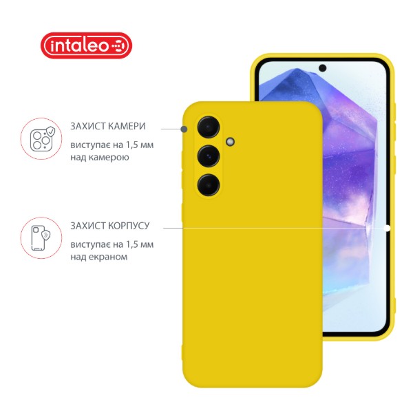Фото - Чехол для смартфона Intaleo Silicone Case for Samsung Galaxy A55 Yellow (1283126600258)