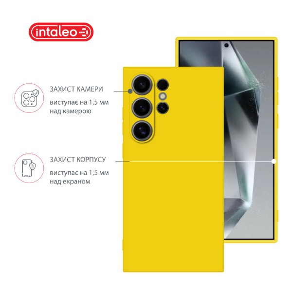 Фото - Чохол для смартфону Intaleo Silicone Case for Samsung Galaxy S24 Ultra Yellow (1283126600395)