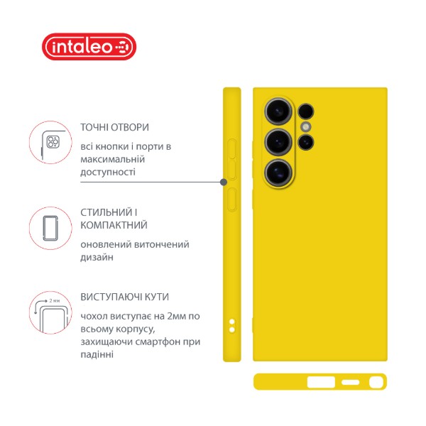 Фото - Чохол для смартфону Intaleo Silicone Case for Samsung Galaxy S24 Ultra Yellow (1283126600395)