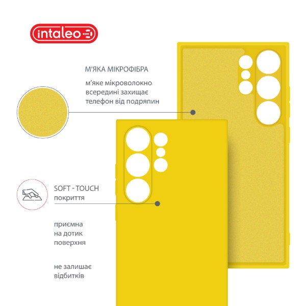 Фото - Чохол для смартфону Intaleo Silicone Case for Samsung Galaxy S24 Ultra Yellow (1283126600395)