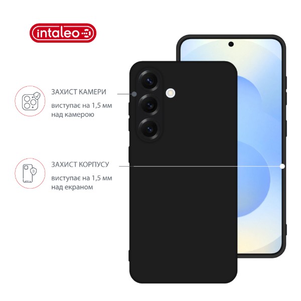 Фото - Чохол для смартфону Intaleo Silicone Case for Samsung Galaxy S25 Plus Black (1283126616907)