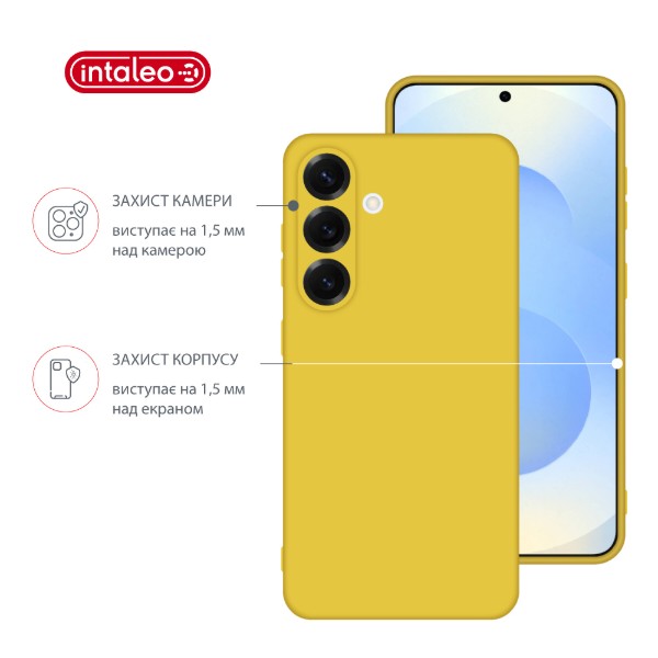 Фото - Чохол для смартфону Intaleo Silicone Case for Samsung Galaxy S25 Plus Yellow (1283126616822)