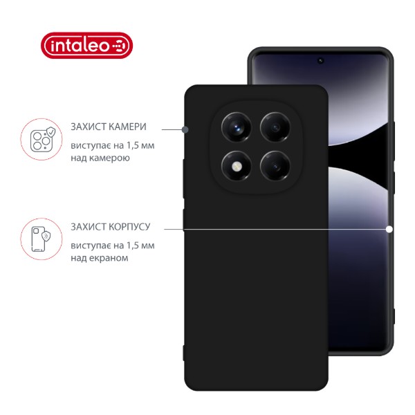 Фото - Чохол для смартфону Intaleo Silicone Case for Xiaomi Poco X7 Black (1283126640223)