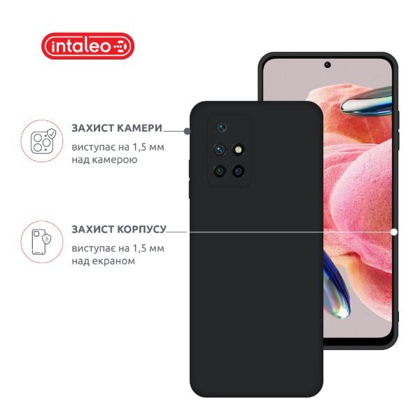 Фото - Чехол для смартфона Intaleo Silicone Case for Xiaomi Redmi 10 2022 Black (1283126600548)