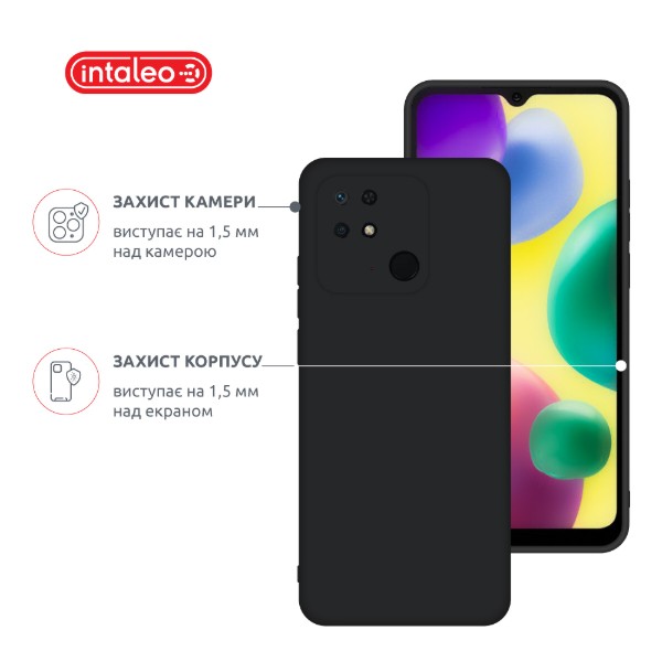 Фото - Чехол для смартфона Intaleo Silicone Case for Xiaomi Redmi 10C Black (1283126600593)