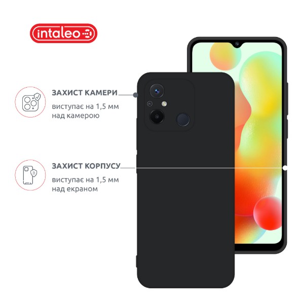Фото - Чохол для смартфону Intaleo Silicone Case for Xiaomi Redmi 12C Black (1283126600678)