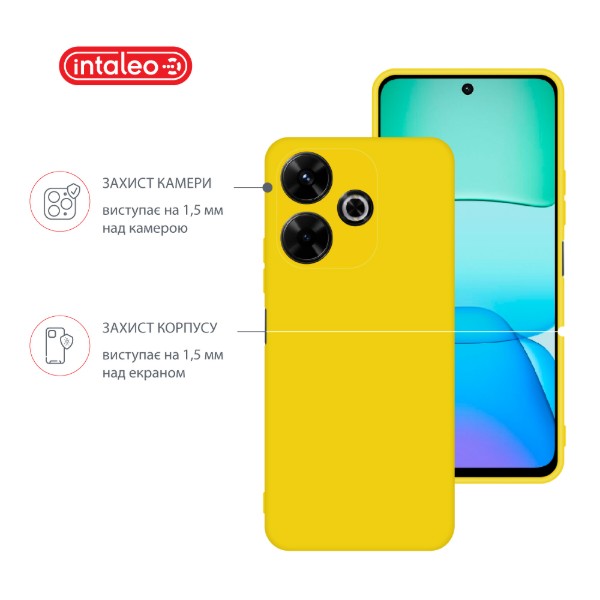 Фото - Чохол для смартфону Intaleo Silicone Case for Xiaomi Redmi 13 Yellow (1283126600692)