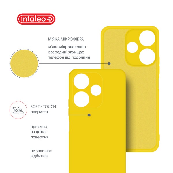 Фото - Чохол для смартфону Intaleo Silicone Case for Xiaomi Redmi 13 Yellow (1283126600692)