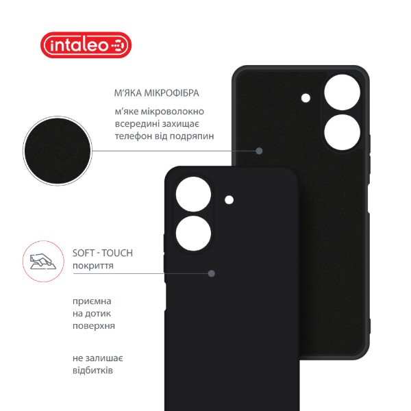 Фото - Чохол для смартфону Intaleo Silicone Case for Xiaomi Redmi 13C 4G Black (1283126600784)