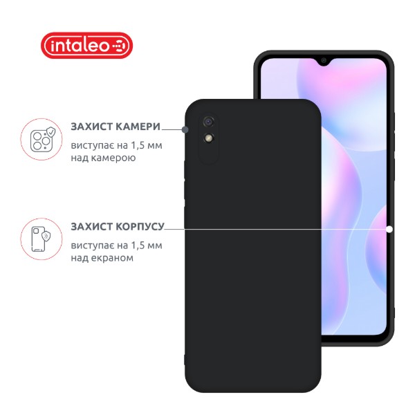 Фото - Чохол для смартфону Intaleo Silicone Case for Xiaomi Redmi 9A Black (1283126600821)
