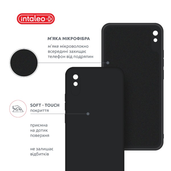 Фото - Чохол для смартфону Intaleo Silicone Case for Xiaomi Redmi 9A Black (1283126600821)