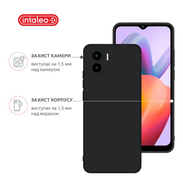 Фото - Чехол для смартфона Intaleo Silicone Case for Xiaomi Redmi A2 Black (1283126600913)
