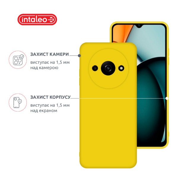 Фото - Чехол для смартфона Intaleo Silicone Case for Xiaomi Redmi A3 Yellow (1283126600937)
