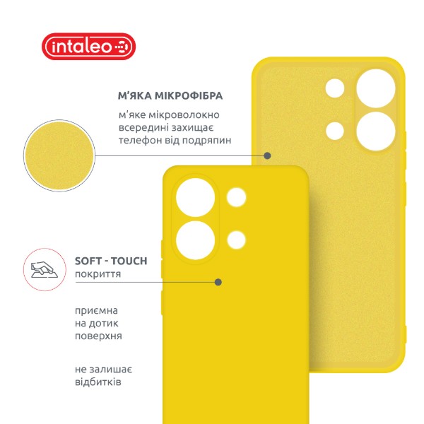 Фото - Чехол для смартфона Intaleo Silicone Case for Xiaomi Redmi Note 13 4G Yellow (1283126601057)