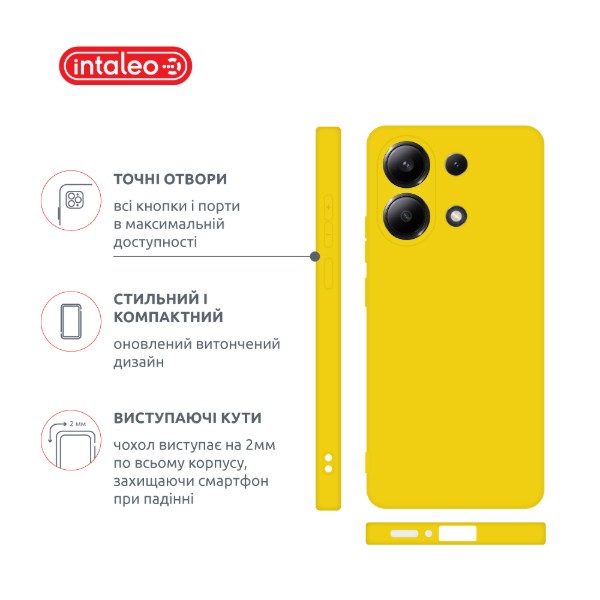 Фото - Чехол для смартфона Intaleo Silicone Case for Xiaomi Redmi Note 13 4G Yellow (1283126601057)
