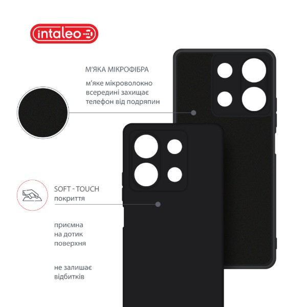 Фото - Чохол для смартфону Intaleo Silicone Case for Xiaomi Redmi Note 13 5G Black (1283126601132)