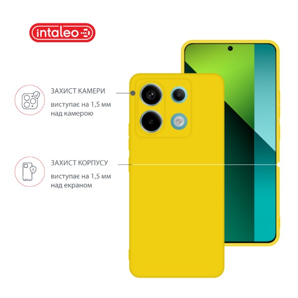 Фото - Чехол для смартфона Intaleo Silicone Case for Xiaomi Redmi Note 13 Pro 5G Yellow (1283126601200)
