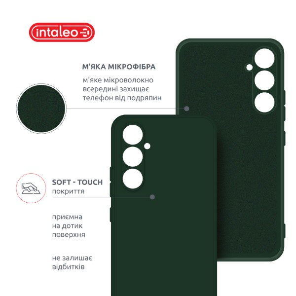 Фото - Чохол для смартфону Intaleo Silicone for Samsung Galaxy A56 Dark Green (1283126640308)
