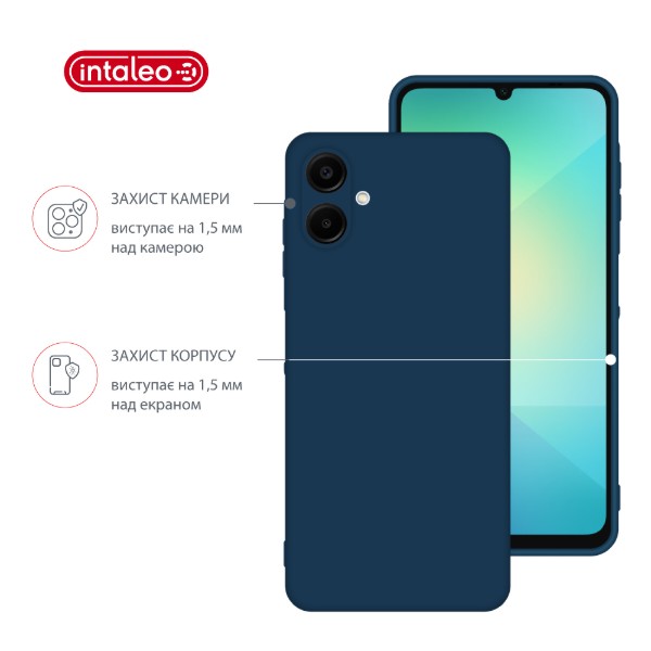 Фото - Чохол для смартфону Intaleo Silicone for Samsung Galaxy A06 Light Blue (1283126599880)