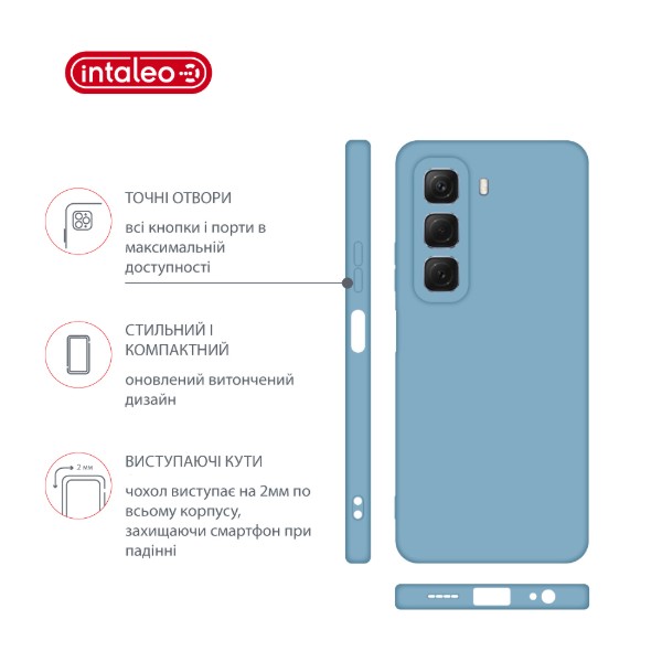 Фото - Чохол для смартфону Intaleo SoftShell for Infinix Hot 50 4G Light Blue (1283126618451)