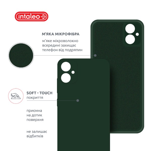 Фото - Чохол для смартфону Intaleo SoftShell for Samsung Galaxy A06 Dark Green (1283126609503)