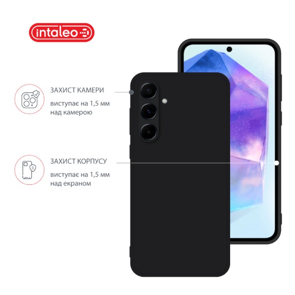 Фото - Чохол для смартфону Intaleo SoftShell for Samsung Galaxy A55 Black (1283126592065)