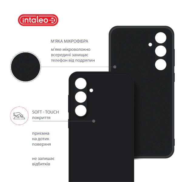 Фото - Чохол для смартфону Intaleo SoftShell for Samsung Galaxy A55 Black (1283126592065)