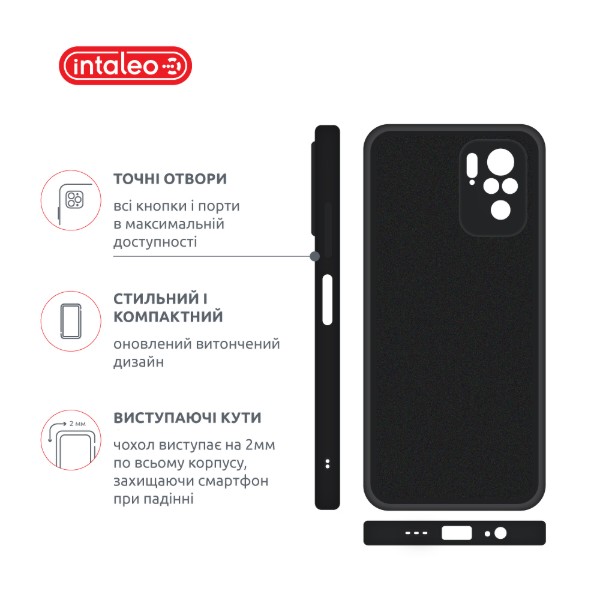 Фото - Чехол для смартфона Intaleo SoftShell for Xiaomi Redmi Note 10 4G Black (1283126619700)