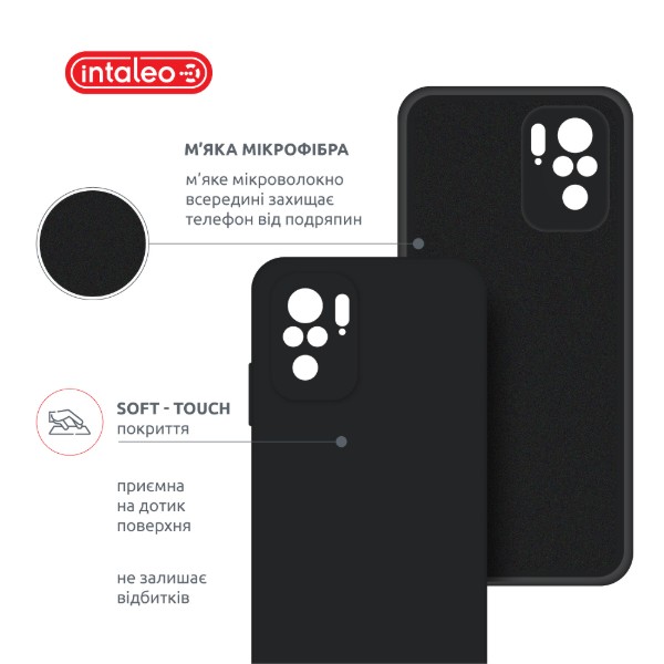 Фото - Чехол для смартфона Intaleo SoftShell for Xiaomi Redmi Note 10 4G Black (1283126619700)