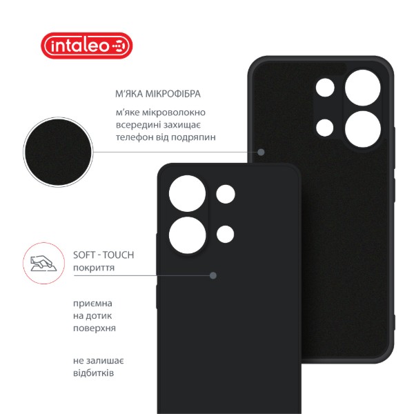 Фото - Чохол для смартфону Intaleo SoftShell for Xiaomi Redmi Note 13 4G Black (1283126592072)