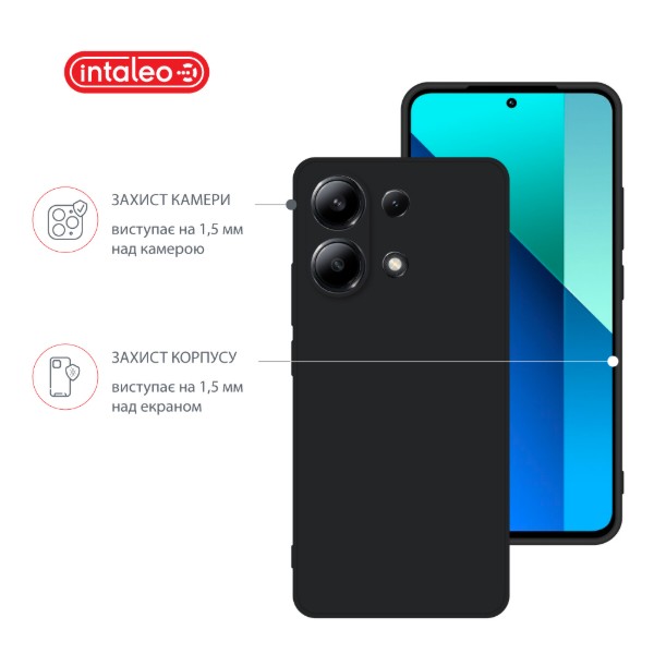 Фото - Чохол для смартфону Intaleo SoftShell for Xiaomi Redmi Note 13 4G Black (1283126592072)