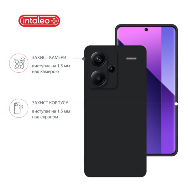 Фото - Чохол для смартфону Intaleo SoftShell for Xiaomi Redmi Note 13 Pro Plus 5G Black (1283126592119)