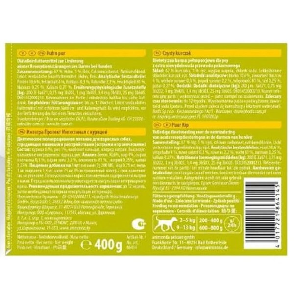 Фото - Влажный корм для собак Integra Protect Intestinal Pure Chicken 400г (4017721864145)