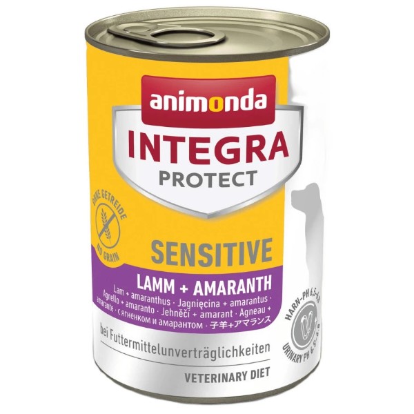 Фото - Влажный корм для собак Integra Protect Sensitiv Lamb + Amaranth 400г (4017721864206)