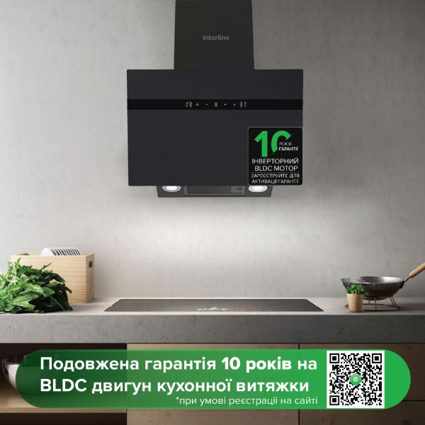 Фото - Витяжка декоративна Interline STREAM BL A/60/GL/M INV Nano Matte