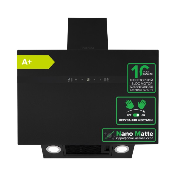 Фото - Витяжка декоративна Interline STREAM BL A/60/GL/M INV Nano Matte