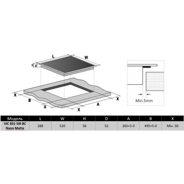 Фото - Варильна поверхня електрична Interline VIC 831 SIB BC Nano Matte