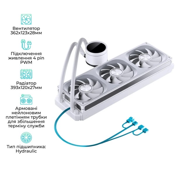 Фото - Водяна система охолодження Jonsbo TX-360 White