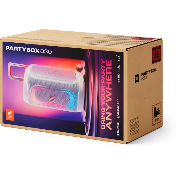 Фото - Акустическая система JBL PartyBox 330 White (JBLPB330WHTEP)