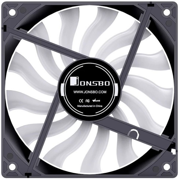 Фото - Корпусний вентилятор Jonsbo Кулер JONSBO 12020 Black (120mm, 1100RPM, 28.6dB, 1*3Pin+1*4Pin)