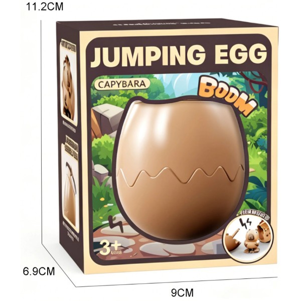 Фото - Інтерактивна іграшка JUMPING EGG Підстрибуюча капібара в яйці (ZS-001)