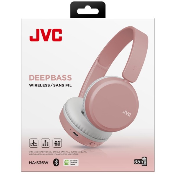 Фото - Навушники накладні бездротові JVC HAS36W-PU