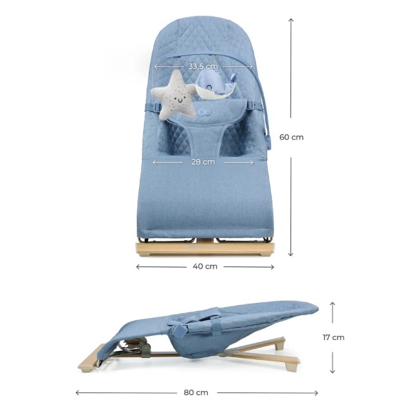Фото - Кресло-качалка Kinderkraft Mimi Nordic Breeze (KBMIMI00NOR0000)